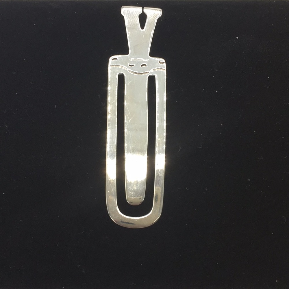 Sterling Silver Bookmaker With Initial “V” - image 1